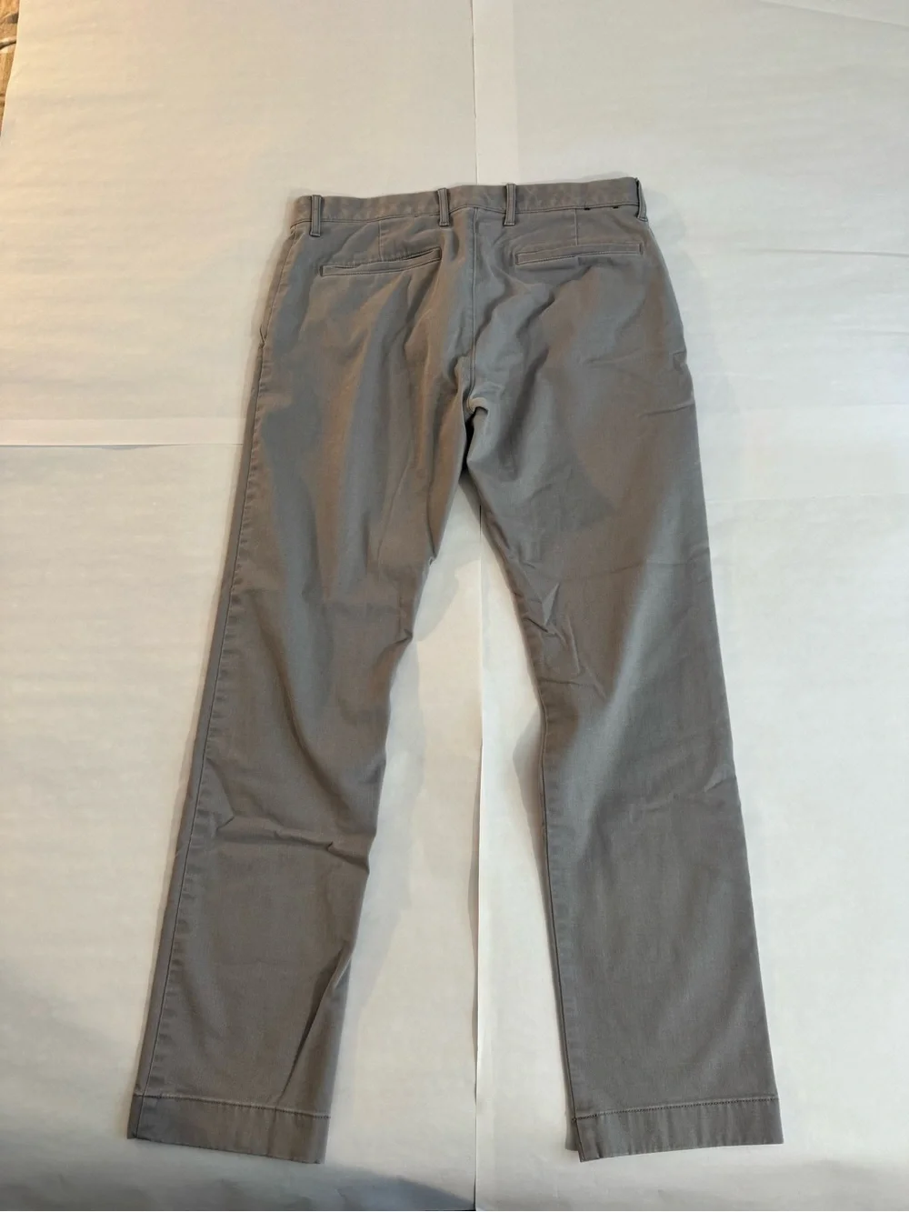 J. Crew Men's Straight Chinos in Light Gray Slim